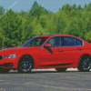 Red BMW 340i Diamond Painting