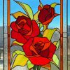 Rose With Stained Glass Diamond Painting