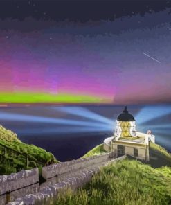 St Abbs Lighthouse Scottish Borders Diamond Painting