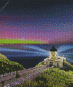 St Abbs Lighthouse Scottish Borders Diamond Painting