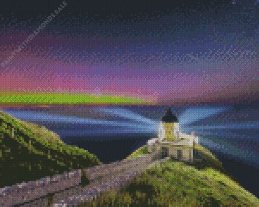 St Abbs Lighthouse Scottish Borders Diamond Painting