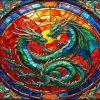 Stained Glass Dragon Diamond Painting