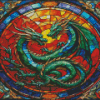 Stained Glass Dragon Diamond Painting