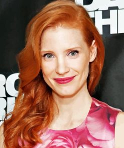 The Actress Jessica Chastain Diamond Painting