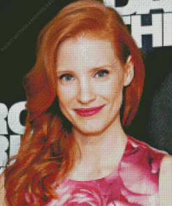 The Actress Jessica Chastain Diamond Painting