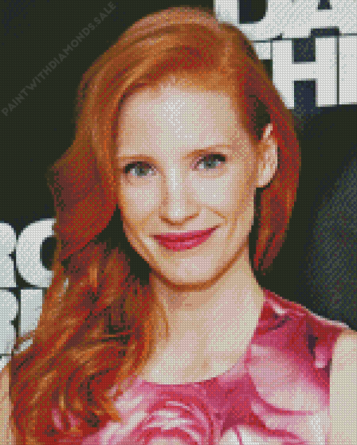 The Actress Jessica Chastain Diamond Painting