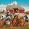 The Little Farmer Donald Zolan Diamond Painting