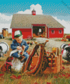 The Little Farmer Donald Zolan Diamond Painting