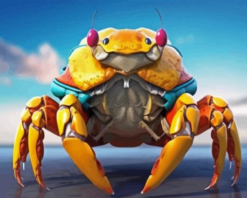 Yellow Crab Diamond Painting