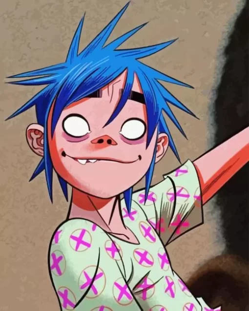 2-D gorillaz Diamond Painting