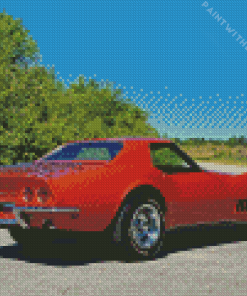 68 Corvette Diamond Painting