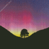 Aurora Sycamore Gap Tree Diamond Painting