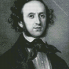 Black And White Felix Mendelssohn Diamond Painting