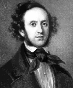 Black And White Felix Mendelssohn Diamond Painting