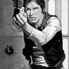 Black And White Han Solo Diamond Painting