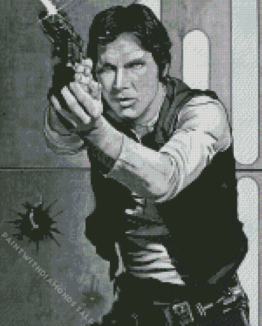 Black And White Han Solo Diamond Painting