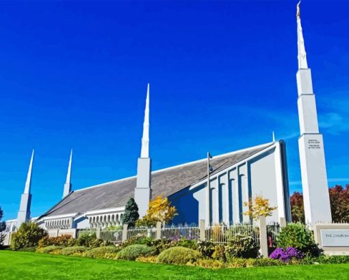 Boise Idaho Temple Diamond Painting