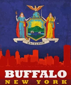 Buffalo New York Poster Diamond Painting