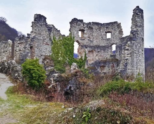 The Castle Of Samobor Diamond Painting