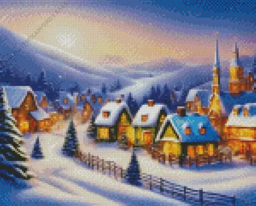 Christmas Village Diamond Painting