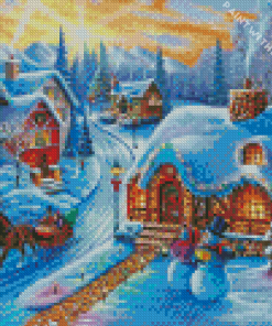 Christmas Village Diamond Painting