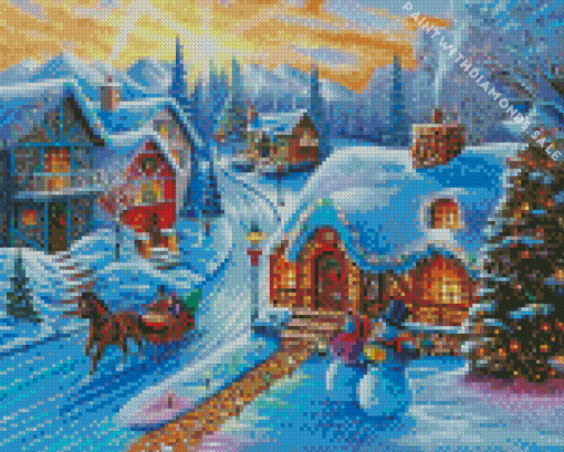 Christmas Village Diamond Painting