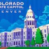 Colorado State Capitol Poster Diamond Painting