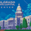 Colorado State Capitol Poster Diamond Painting