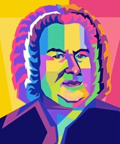 Colorful Johann Sebastian Bach Diamond Painting