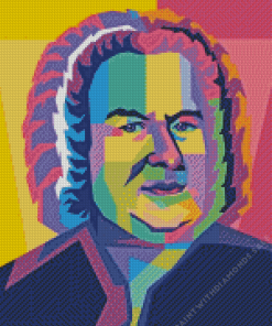 Colorful Johann Sebastian Bach Diamond Painting