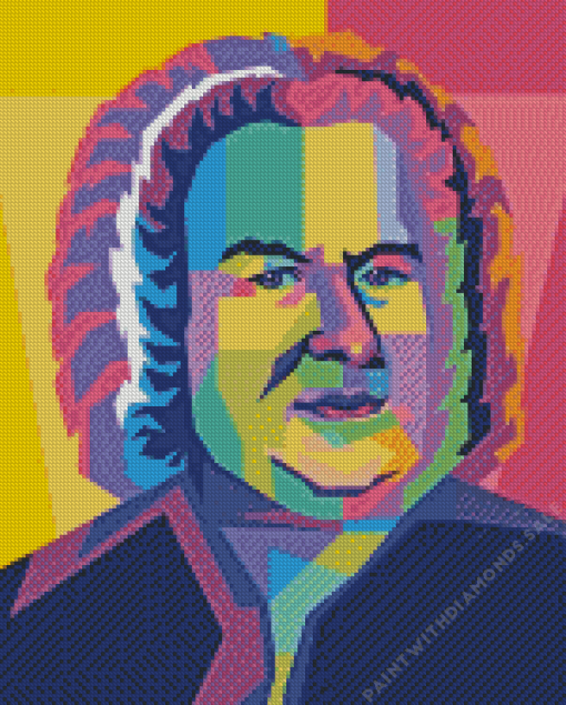 Colorful Johann Sebastian Bach Diamond Painting