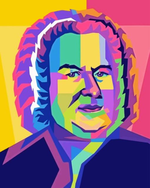 Colorful Johann Sebastian Bach Diamond Painting