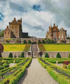 Crieff Drummond Castle Gardens Diamond Painting