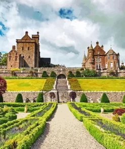 Crieff Drummond Castle Gardens Diamond Painting