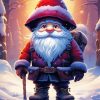 Cute Christmas Dwarf Diamond Painting