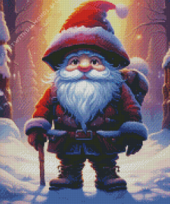 Cute Christmas Dwarf Diamond Painting