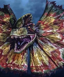 Dinosaur Dilophosaurus Diamond Painting