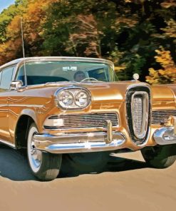 Edsel Car On Road Diamond Painting