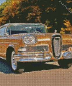 Edsel Car On Road Diamond Painting