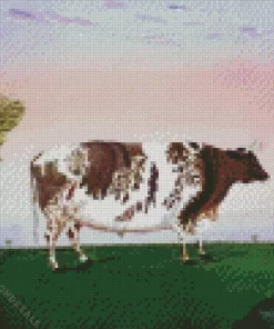 Folk Art Cow Diamond Painting