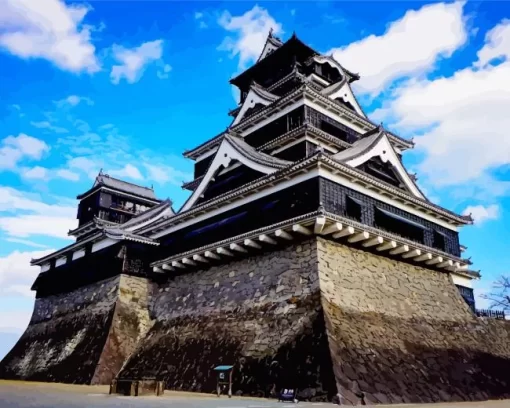 Fukuoka Castle Diamond Painting