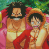 Gol D Roger And Luffy Diamond Painting