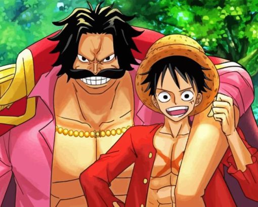 Gol D Roger And Luffy Diamond Painting