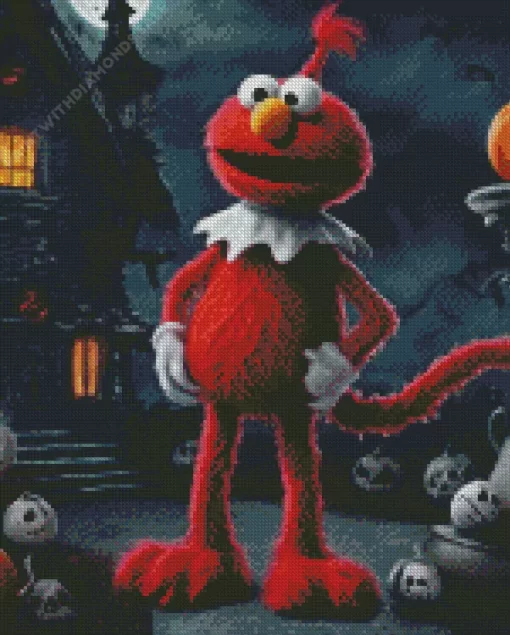 Halloween Elmo Diamond Painting