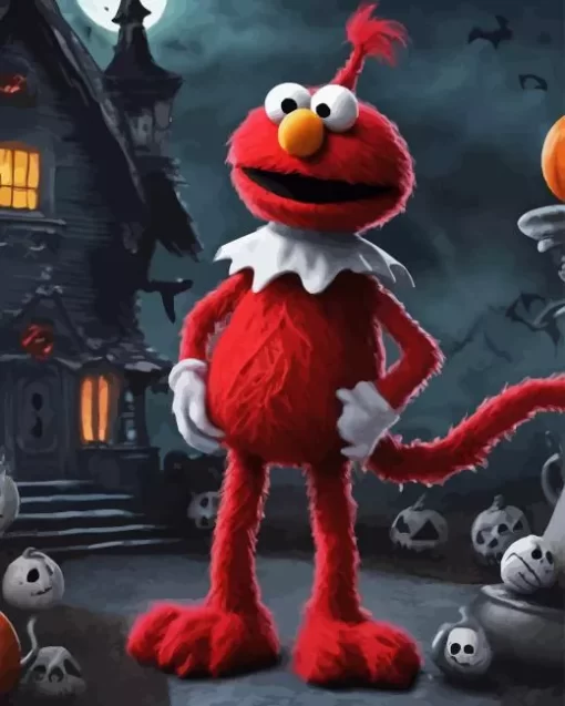 Halloween Elmo Diamond Painting