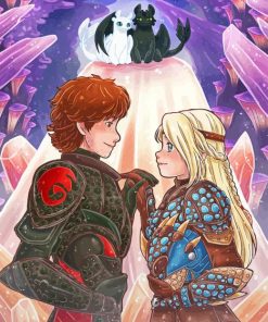 Hiccup And Astrid Diamond Painting