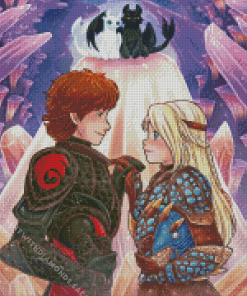 Hiccup And Astrid Diamond Painting