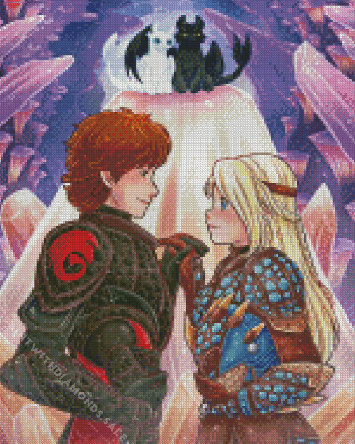 Hiccup And Astrid Diamond Painting