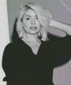 Holly Willoughby Black And White Diamond Painting