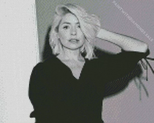 Holly Willoughby Black And White Diamond Painting